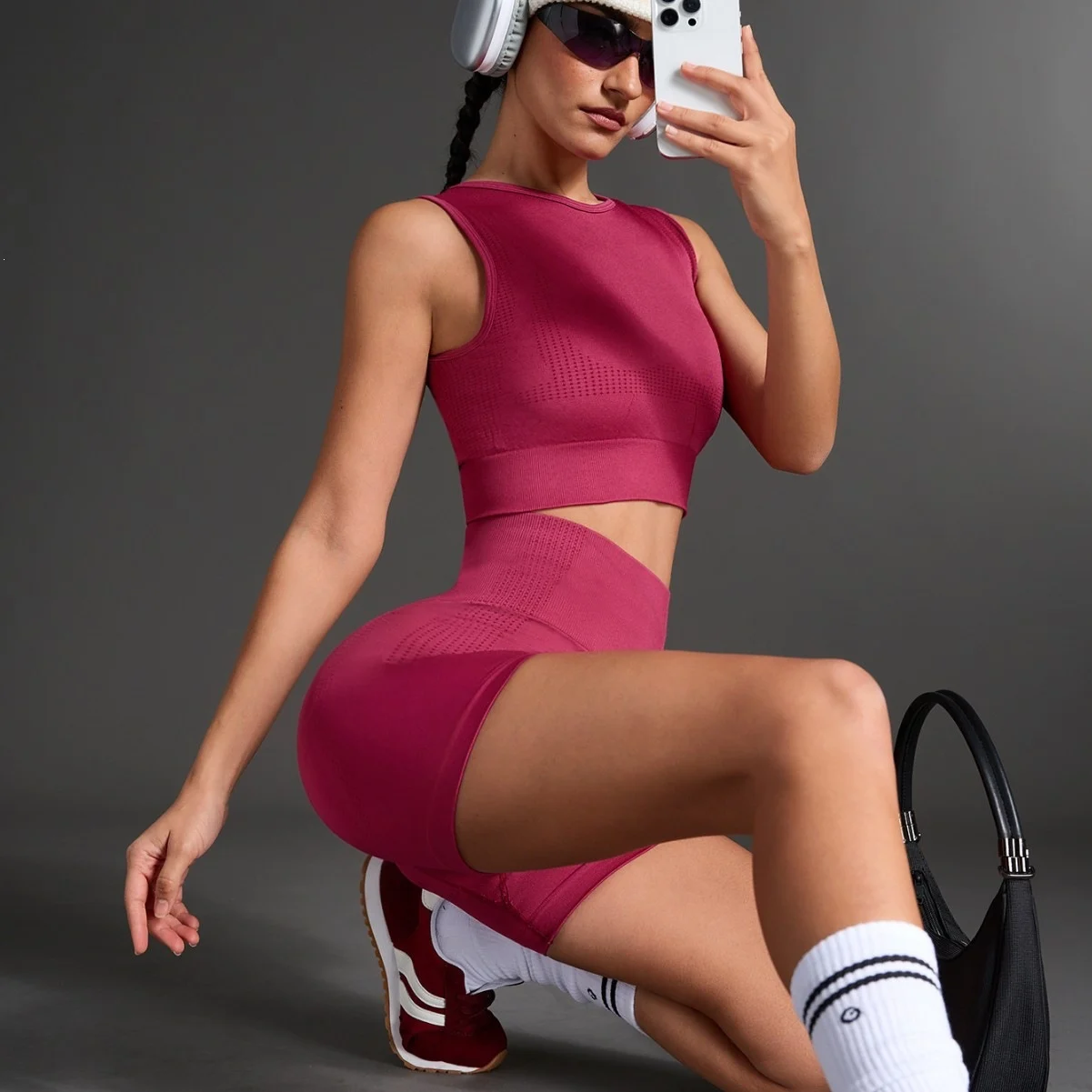 Yoga Shorts Summer Running Tight Sports Women's High-waisted Fitness High Elasticity… — image 2