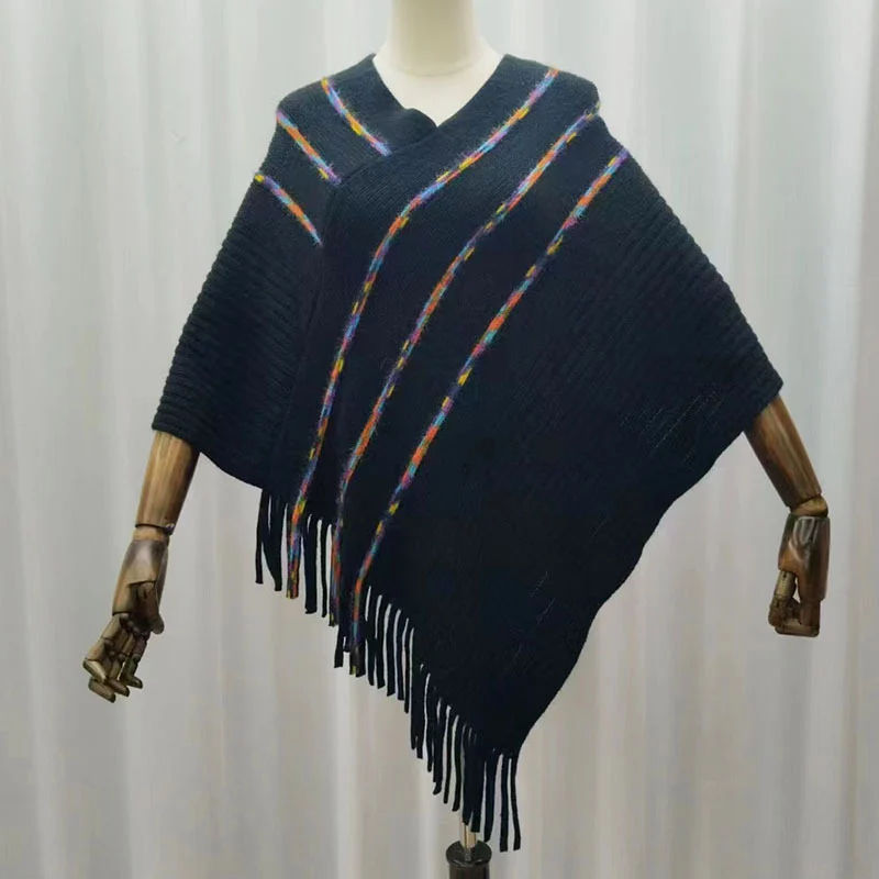 Yunnan Ethnic Style Outerwear Shawl Dali Cape Coat Scarf For Women Travel Photography… — image 3