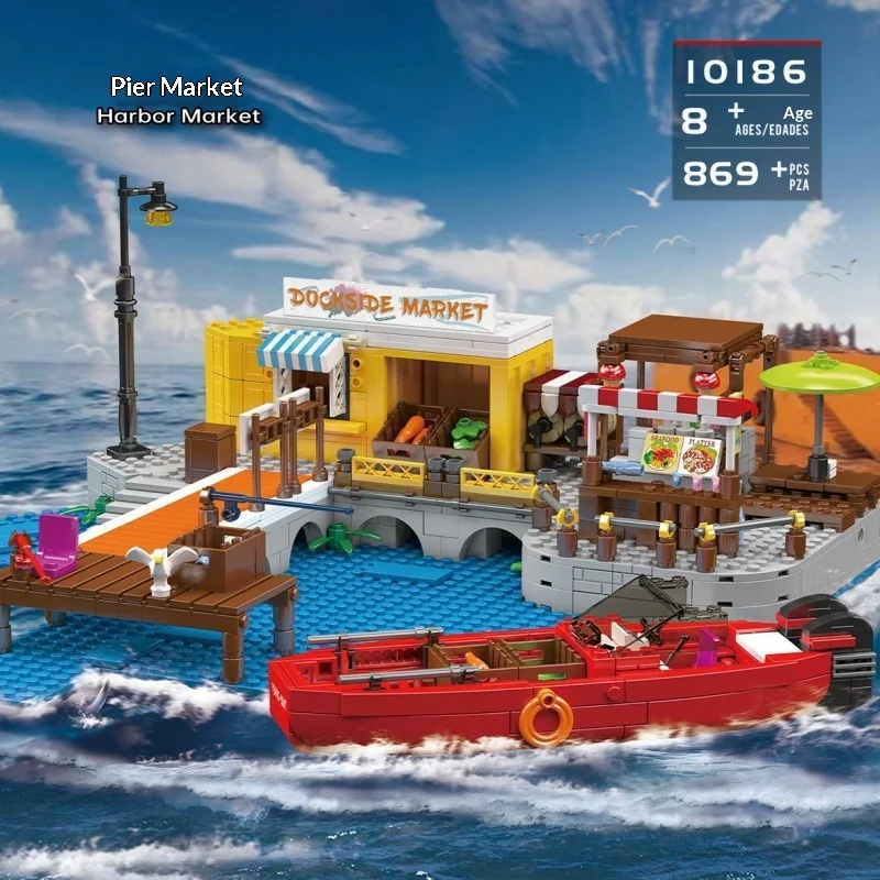 Yuxing Static Ship Model Fishing Boat Sailboat Building Block Toy — image 6